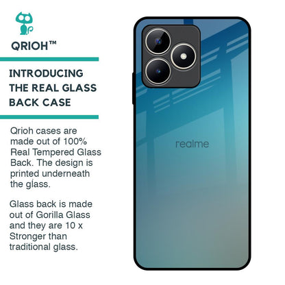 Sea Theme Gradient Glass Case for Realme C53