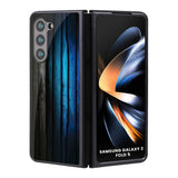 Grey & Blue Wooden Texture Samsung Galaxy Z Fold5 5G Glass Back Cover Online