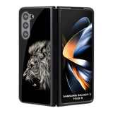 Brave Lion Samsung Galaxy Z Fold5 5G Glass Back Cover Online