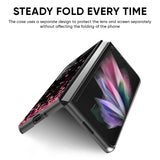 Heart Rain Fall Glass Case for Samsung Galaxy Z Fold5 5G