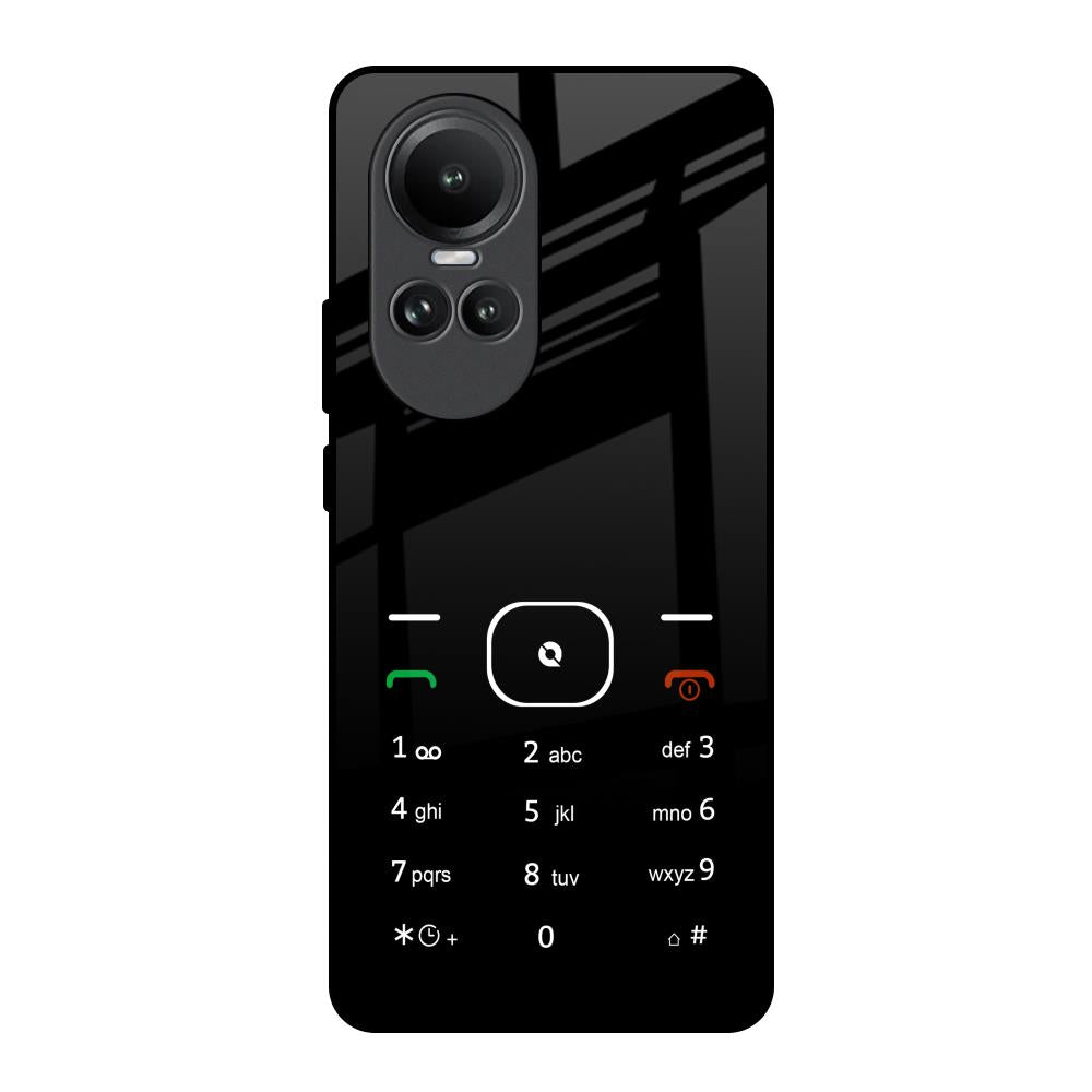 Classic Keypad Pattern Oppo Reno10 5G Glass Back Cover Online
