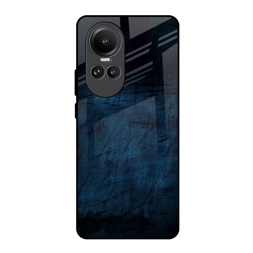 Dark Blue Grunge Oppo Reno10 5G Glass Back Cover Online