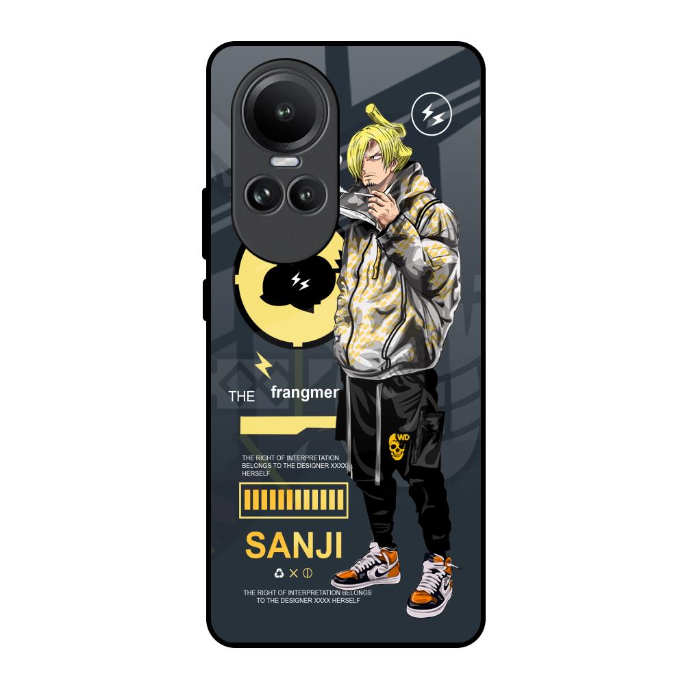Cool Sanji Oppo Reno10 5G Glass Back Cover Online