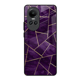 Geometric Purple Oppo Reno10 5G Glass Back Cover Online
