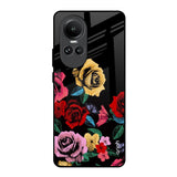 Floral Decorative Oppo Reno10 5G Glass Back Cover Online