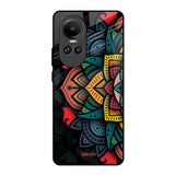 Retro Gorgeous Flower Oppo Reno10 5G Glass Back Cover Online