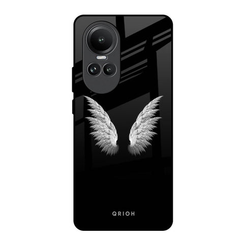 White Angel Wings Oppo Reno10 5G Glass Back Cover Online