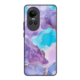 Alcohol ink Marble Oppo Reno10 5G Glass Back Cover Online