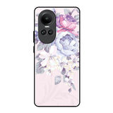 Elegant Floral Oppo Reno10 5G Glass Back Cover Online