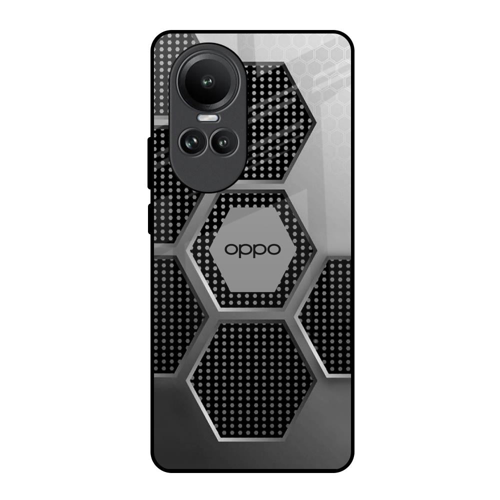 Hexagon Style Oppo Reno10 5G Glass Back Cover Online