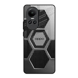 Hexagon Style Oppo Reno10 5G Glass Back Cover Online
