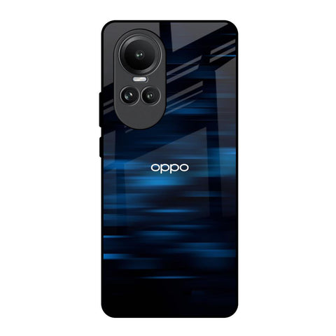 Blue Rough Abstract Oppo Reno10 5G Glass Back Cover Online