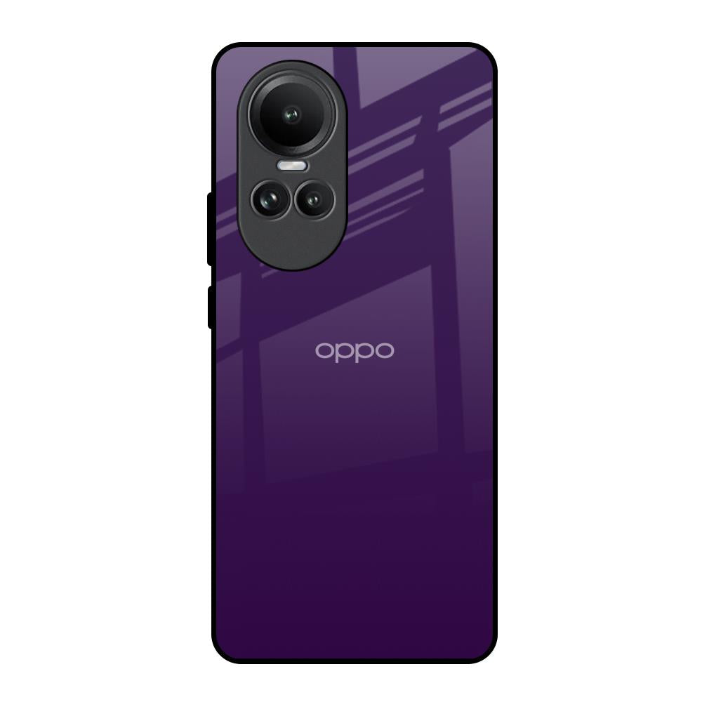 Dark Purple Oppo Reno10 5G Glass Back Cover Online