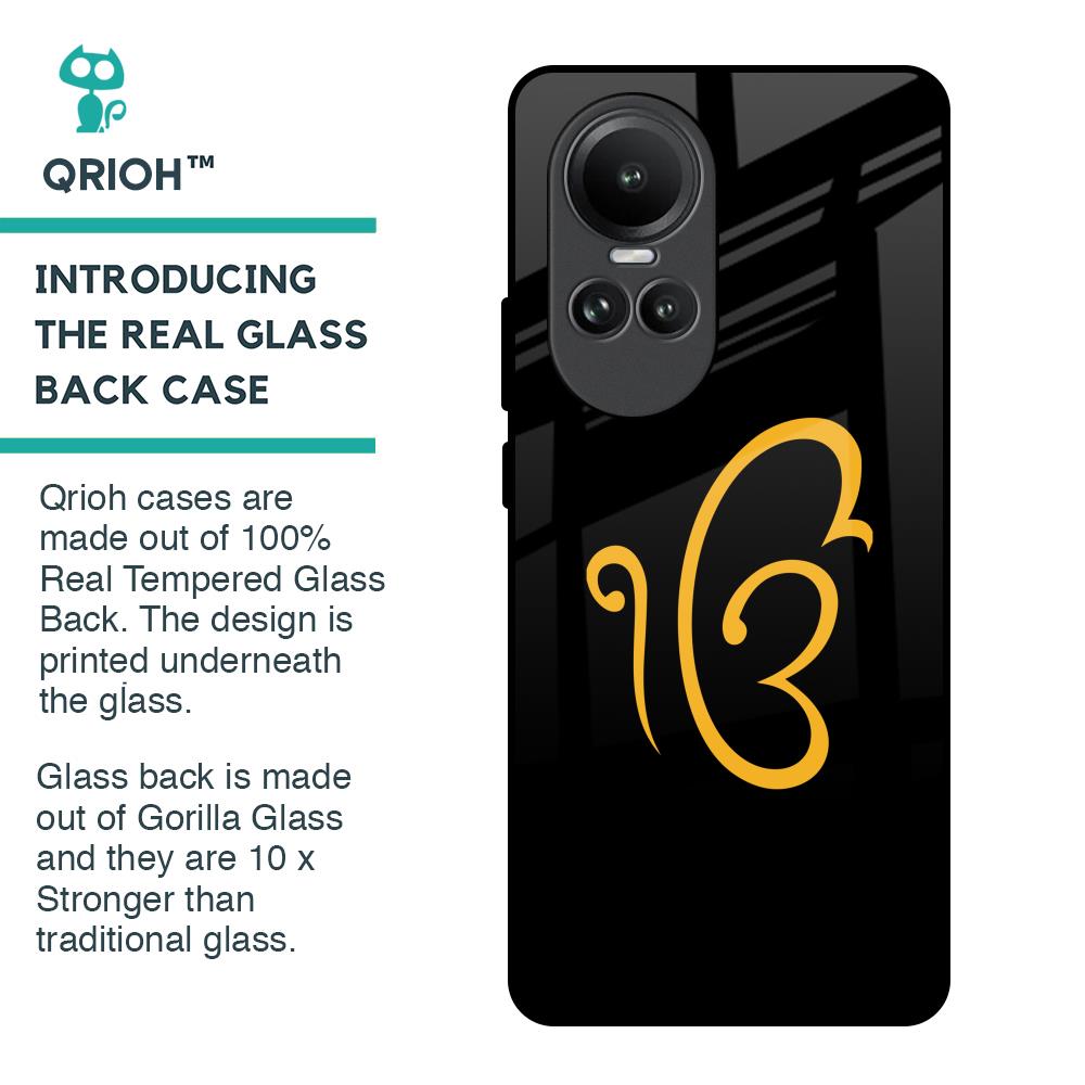 Luxury Fashion Initial Glass Case for Oppo Reno10 5G