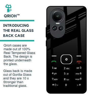 Classic Keypad Pattern Glass Case for Oppo Reno10 5G