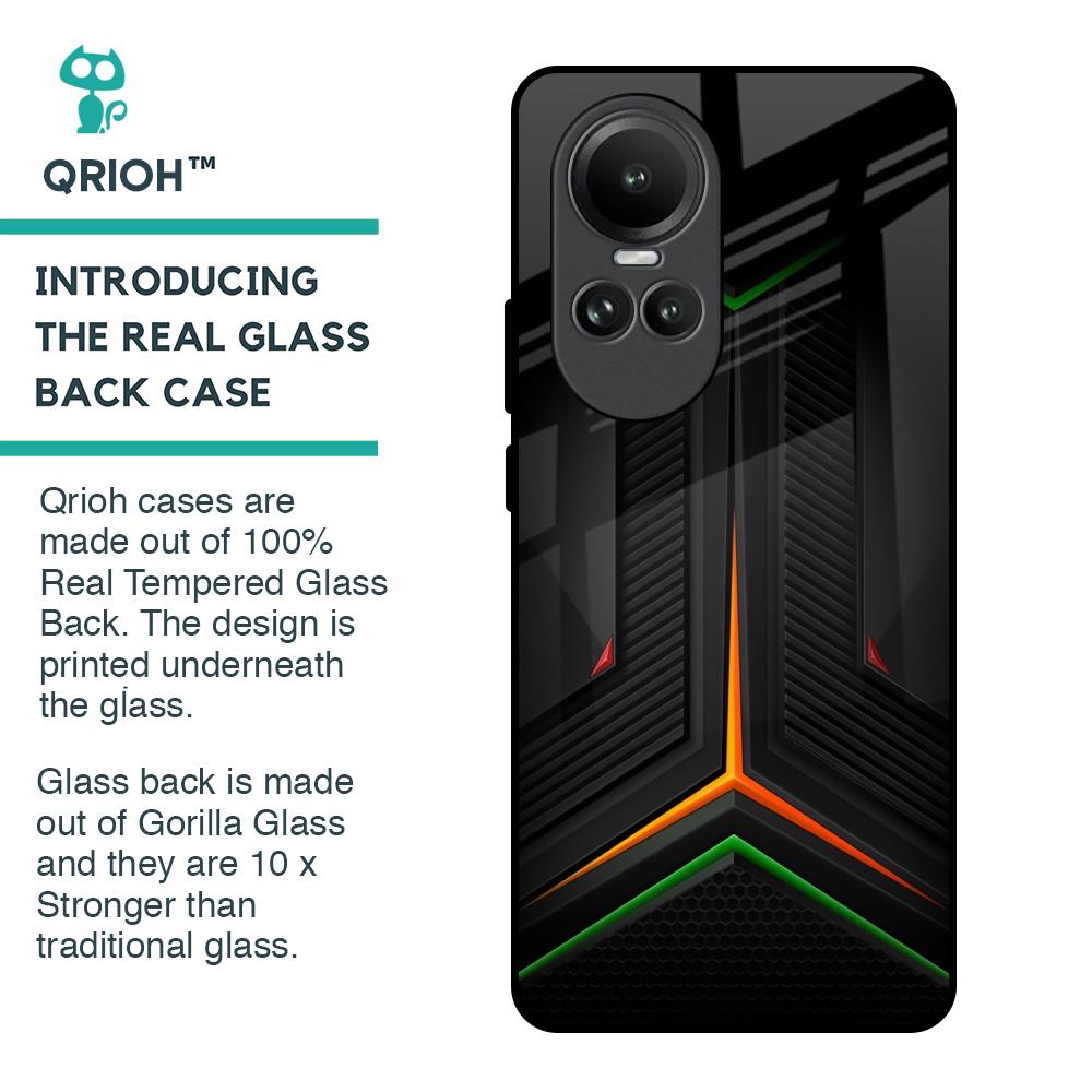 Modern Ultra Chevron Glass Case for Oppo Reno10 5G