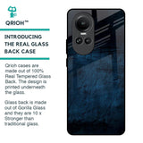Dark Blue Grunge Glass Case for Oppo Reno10 5G