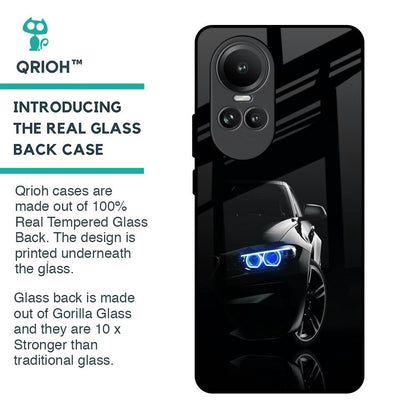 Car In Dark Glass Case for Oppo Reno10 5G