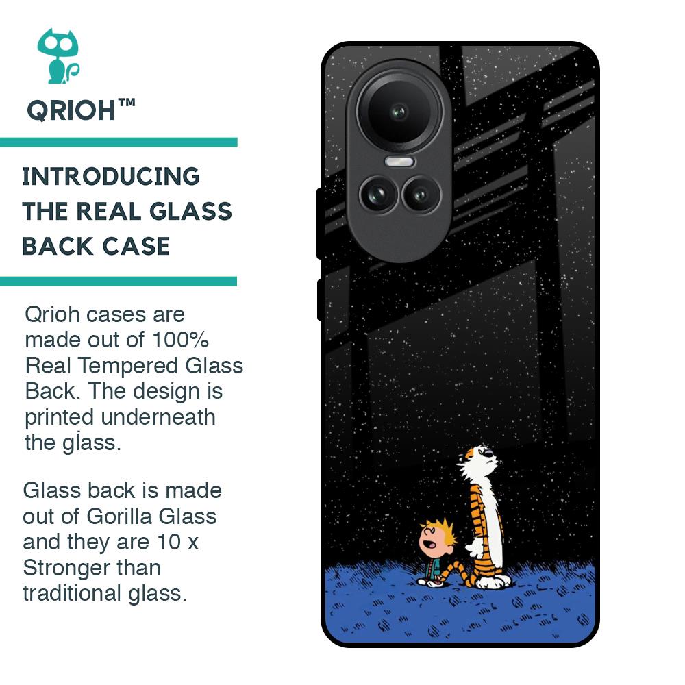 Night Sky Star Glass Case for Oppo Reno10 5G