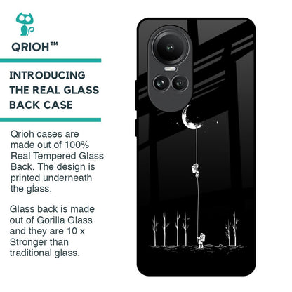 Catch the Moon Glass Case for Oppo Reno10 5G