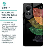 Colorful Leaves Glass Case for Oppo Reno10 5G