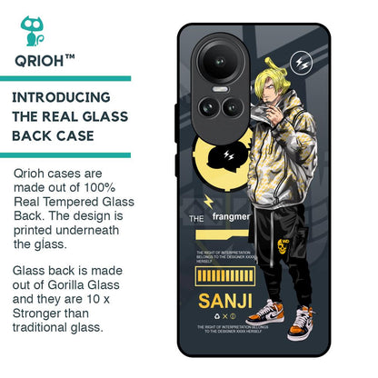 Cool Sanji Glass Case for Oppo Reno10 5G