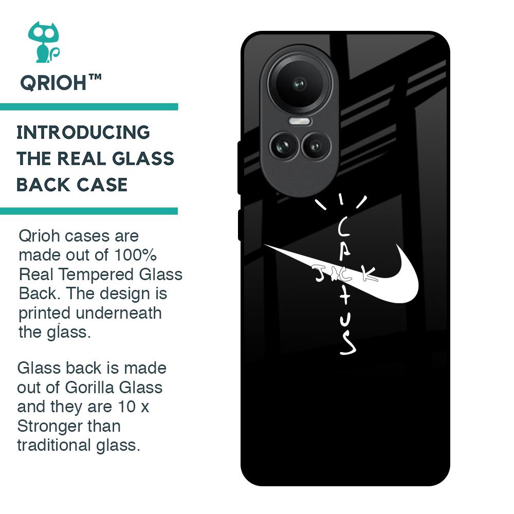 Jack Cactus Glass Case for Oppo Reno10 5G