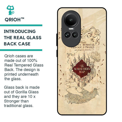 Magical Map Glass Case for Oppo Reno10 5G