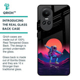 Retro Astronaut Glass Case for Oppo Reno10 5G