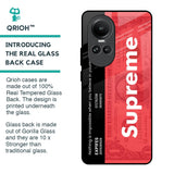 Supreme Ticket Glass Case for Oppo Reno10 5G