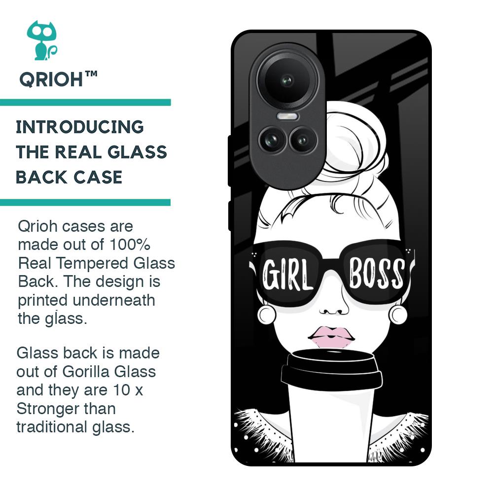 Girl Boss Glass Case For Oppo Reno10 5G