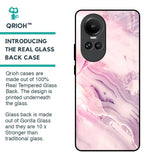 Diamond Pink Gradient Glass Case For Oppo Reno10 5G