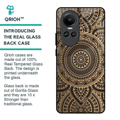Luxury Mandala Glass Case for Oppo Reno10 5G