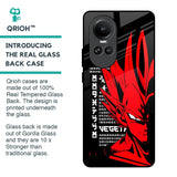 Red Vegeta Glass Case for Oppo Reno10 5G