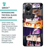 Anime Eyes Glass Case for Oppo Reno10 5G