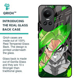 Anime Green Splash Glass Case for Oppo Reno10 5G