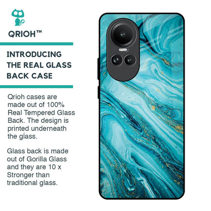 Ocean Marble Glass Case for Oppo Reno10 5G