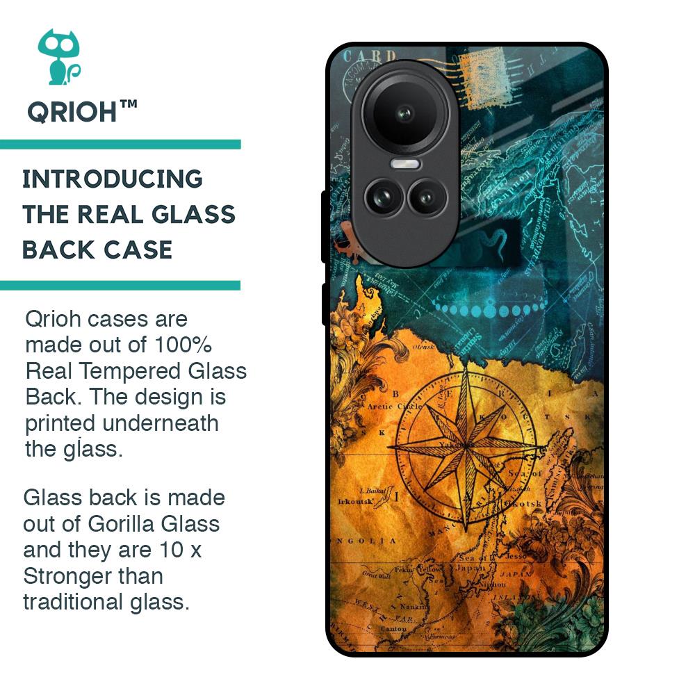 Architecture Map Glass Case for Oppo Reno10 5G