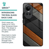Tri Color Wood Glass Case for Oppo Reno10 5G