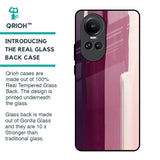 Brush Stroke Art Glass Case for Oppo Reno10 5G