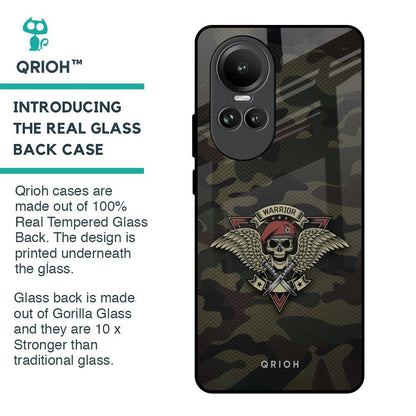 Army Warrior Glass Case for Oppo Reno10 5G
