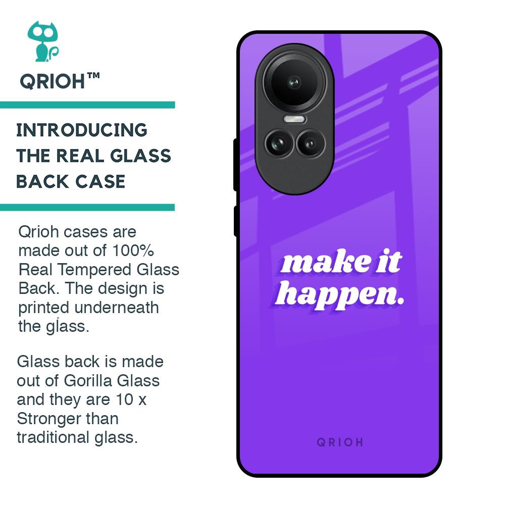 Make it Happen Glass Case for Oppo Reno10 5G