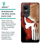 Red Skull Glass Case for Oppo Reno10 5G