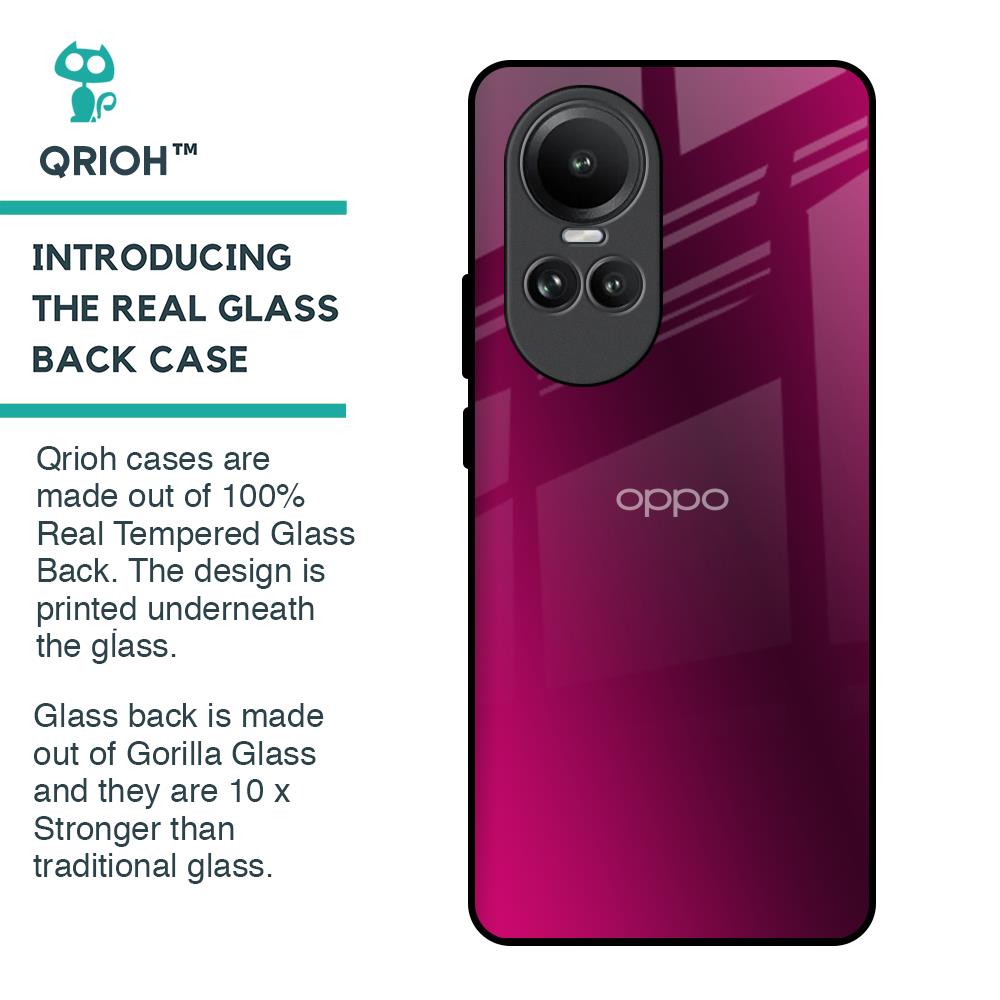 Pink Burst Glass Case for Oppo Reno10 5G