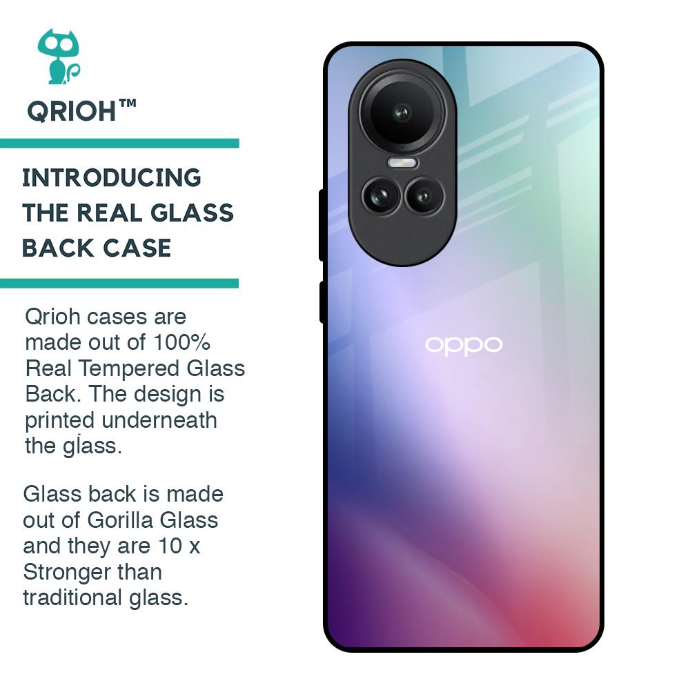 Abstract Holographic Glass Case for Oppo Reno10 5G