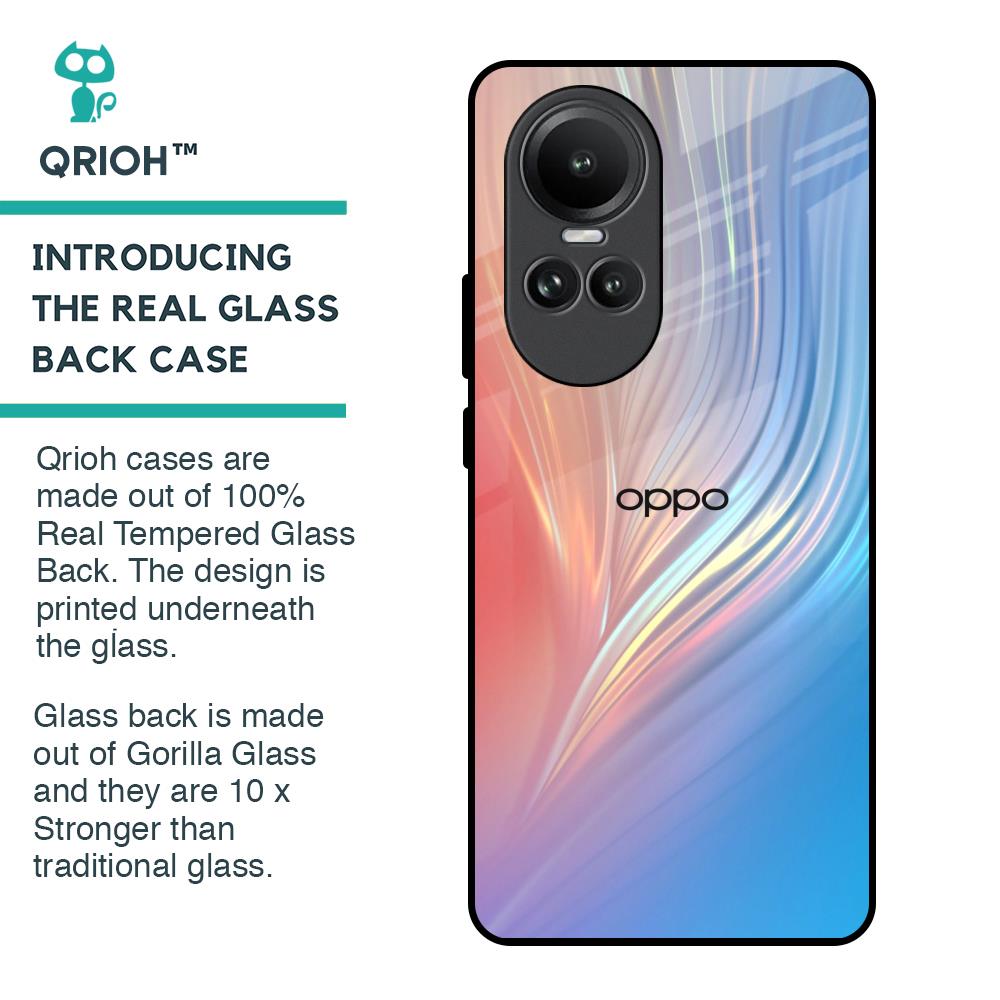 Mystic Aurora Glass Case for Oppo Reno10 5G