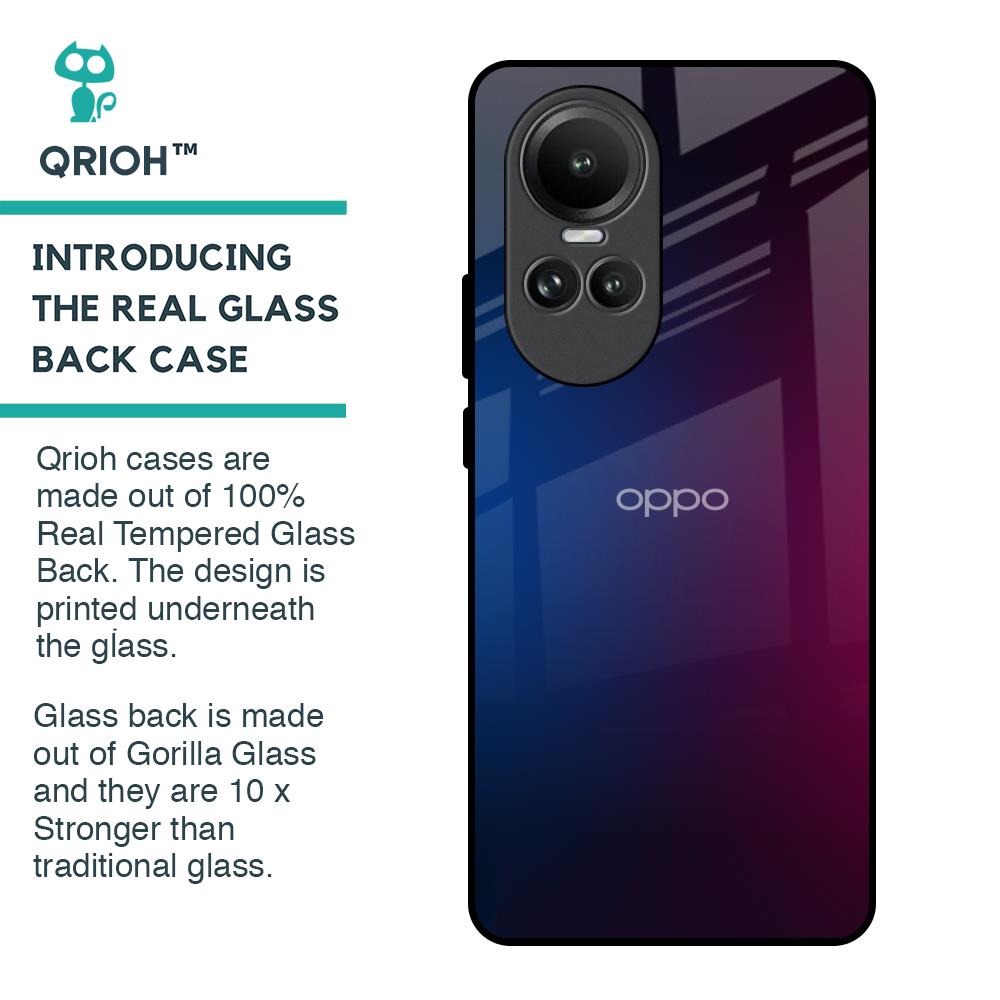 Mix Gradient Shade Glass Case For Oppo Reno10 5G