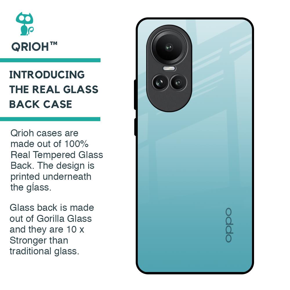 Arctic Blue Glass Case For Oppo Reno10 5G