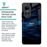 Blue Rough Abstract Glass Case for Oppo Reno10 5G