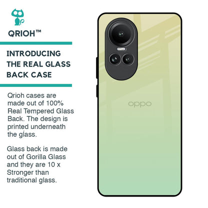 Mint Green Gradient Glass Case for Oppo Reno10 5G